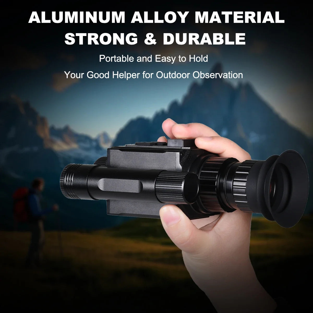 HD 1080P Night Vision Goggles with Head-Mounted and Helmet-Mounted 940nm IR 5X Zoom Night Vision Monocular for Hunting Camping