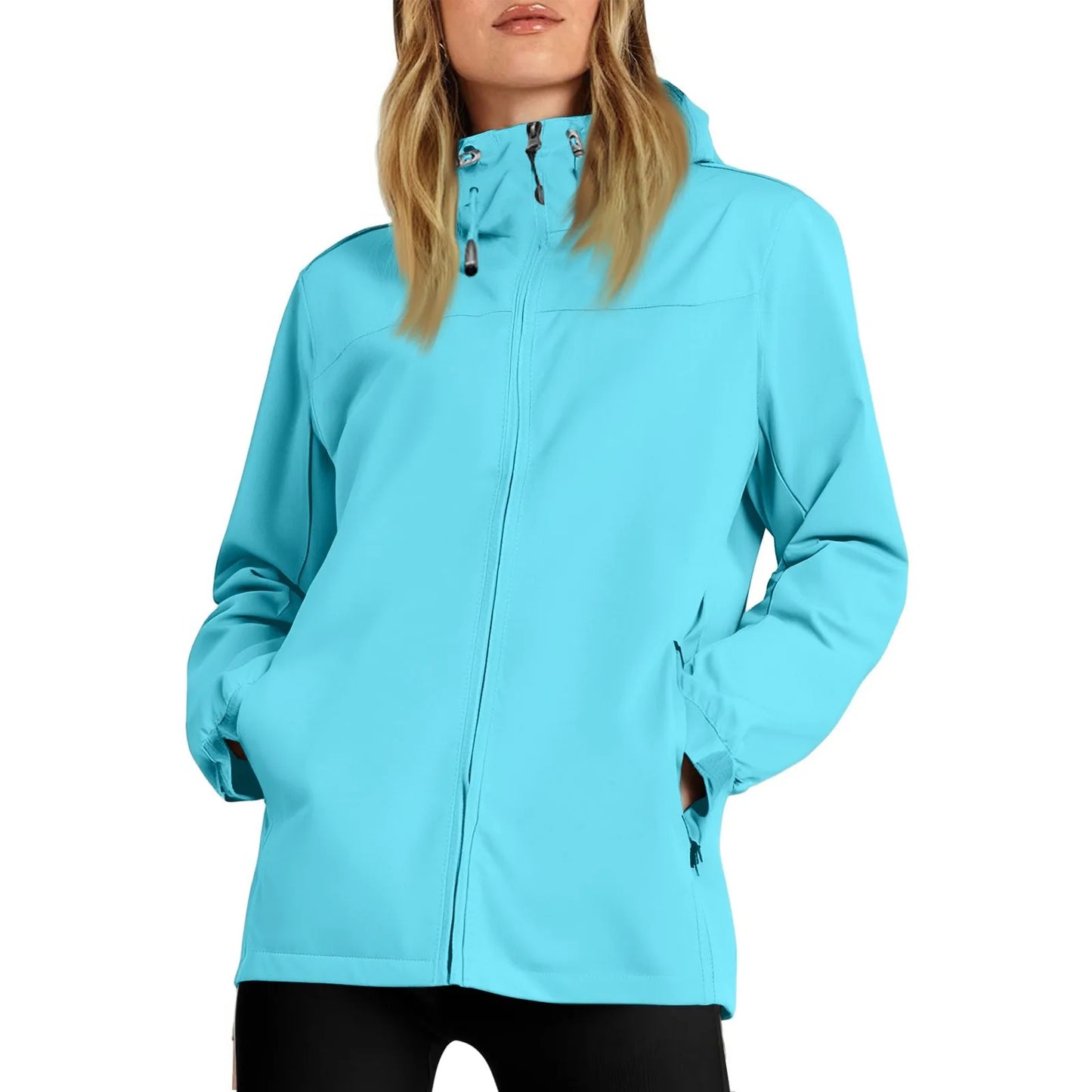 Women'S Loose Casual Fashionable Outdoor Solid Color Windproof Waterproof Jacket Jacket Elegant Womens Jackets Chamarra De