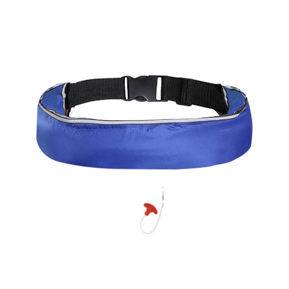 Inflatable Drifting Safety Life Belt Wear-resistant 100N Buoyancy Survival Suit Safe Adjustable Webbing for Swimming Sea Fishing