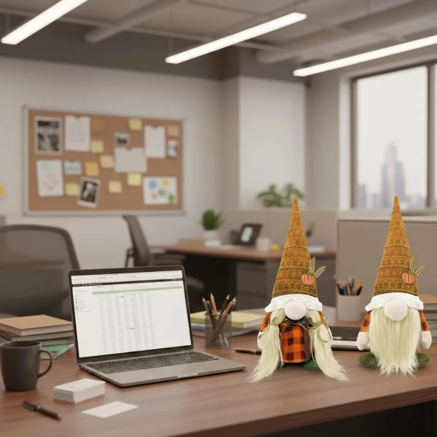 Fall tions for Home Thanksgiving Decor Cute Fall Pumpkin Gnomes Plh Doll for Office Indoor Living Room Tiered Tray Harvest Tabl