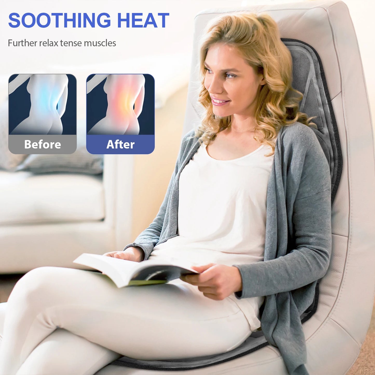 Aiveisi Massage Mattress Full Body Electric Relax Sleep And Blood Cervical Massage Device Neck Massager Cushion Pad