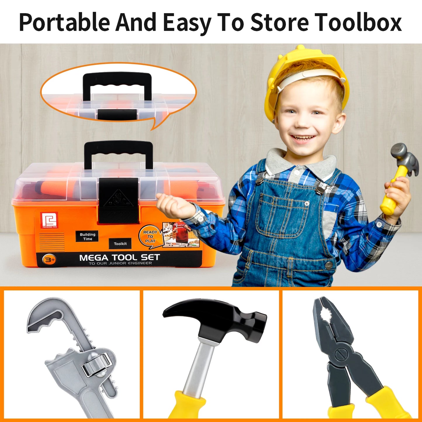 Children's repair kit Toys for boys aged 3-12 Screw assembly, disassembly and assembly