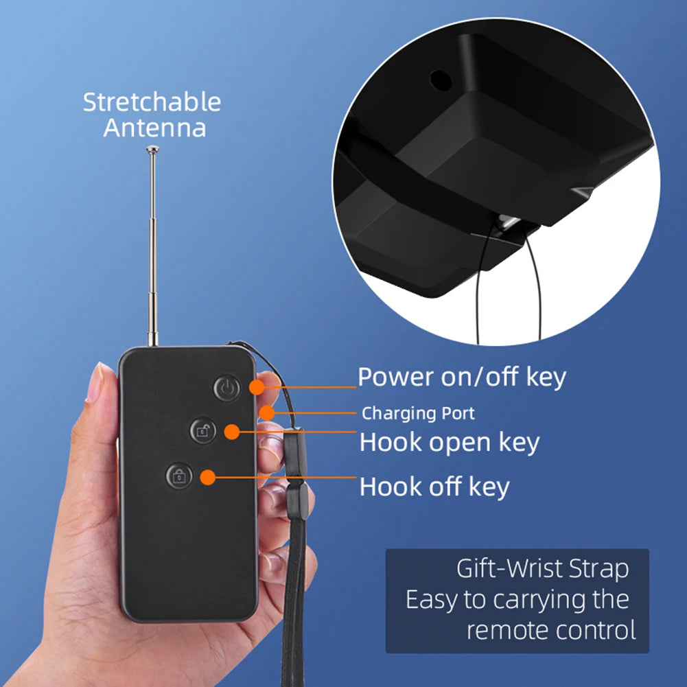 Payload Delivery Thrower for DJI Mini 4 Pro/Air 3 with Remote Control UAV Airdropper Type C Charging for Fishing Wedding Search
