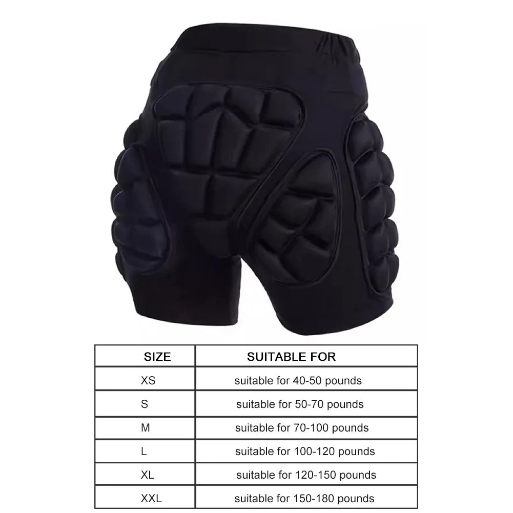 3D Ski Hip Protector Pants Winter Skating Protective Hip Pad Snowboarding Impact Shorts Ski Ice Skating Roller Snowboard Gear