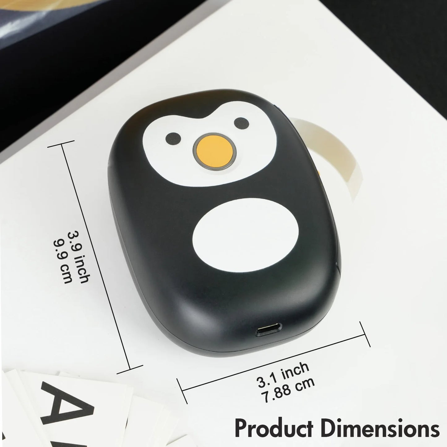 Thermal Label Printer MIni Portable Bluetooth Wireless Label Maker Inkless Printer Machine With 1roll Stickable Label Paper