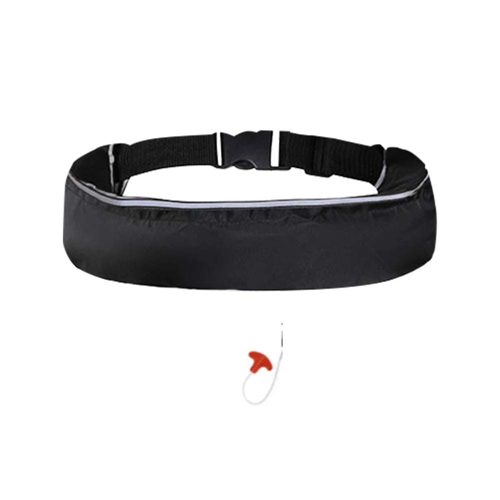 Inflatable Drifting Safety Life Belt Wear-resistant 100N Buoyancy Survival Suit Safe Adjustable Webbing for Swimming Sea Fishing