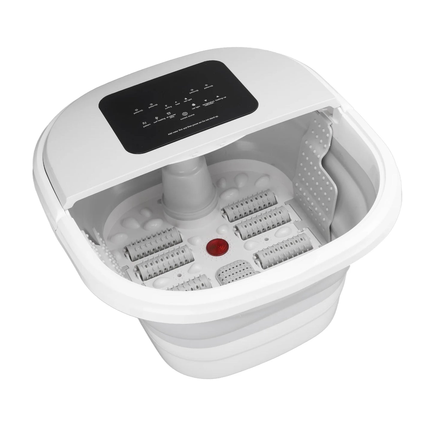 Foot Soak Tub Smart Foldable 420W 8L Large Capacity Heating Foot Massager Spa Soaker with 8 Set Rollers