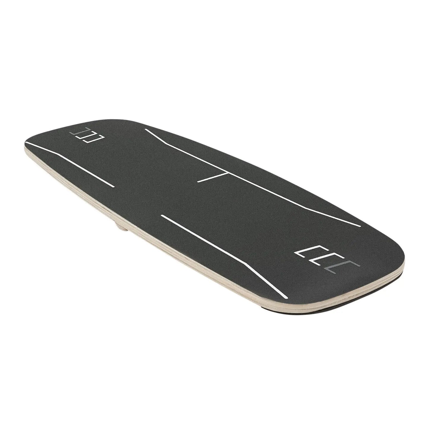 Black Golf Pressure Plate Rectangle Landing Golf Training Aid For Indoor Practice Weight Shift Balance Board Wood Sandpaper