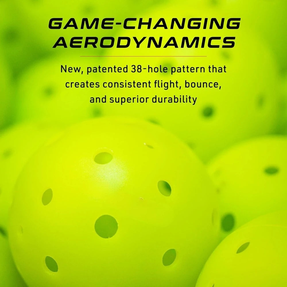 High quality Ball ,Crack-Resistant,38 Hole Outdoor Pickleball Balls,USAPA Approved Pickle Ball for Tournament Play - New upgrade