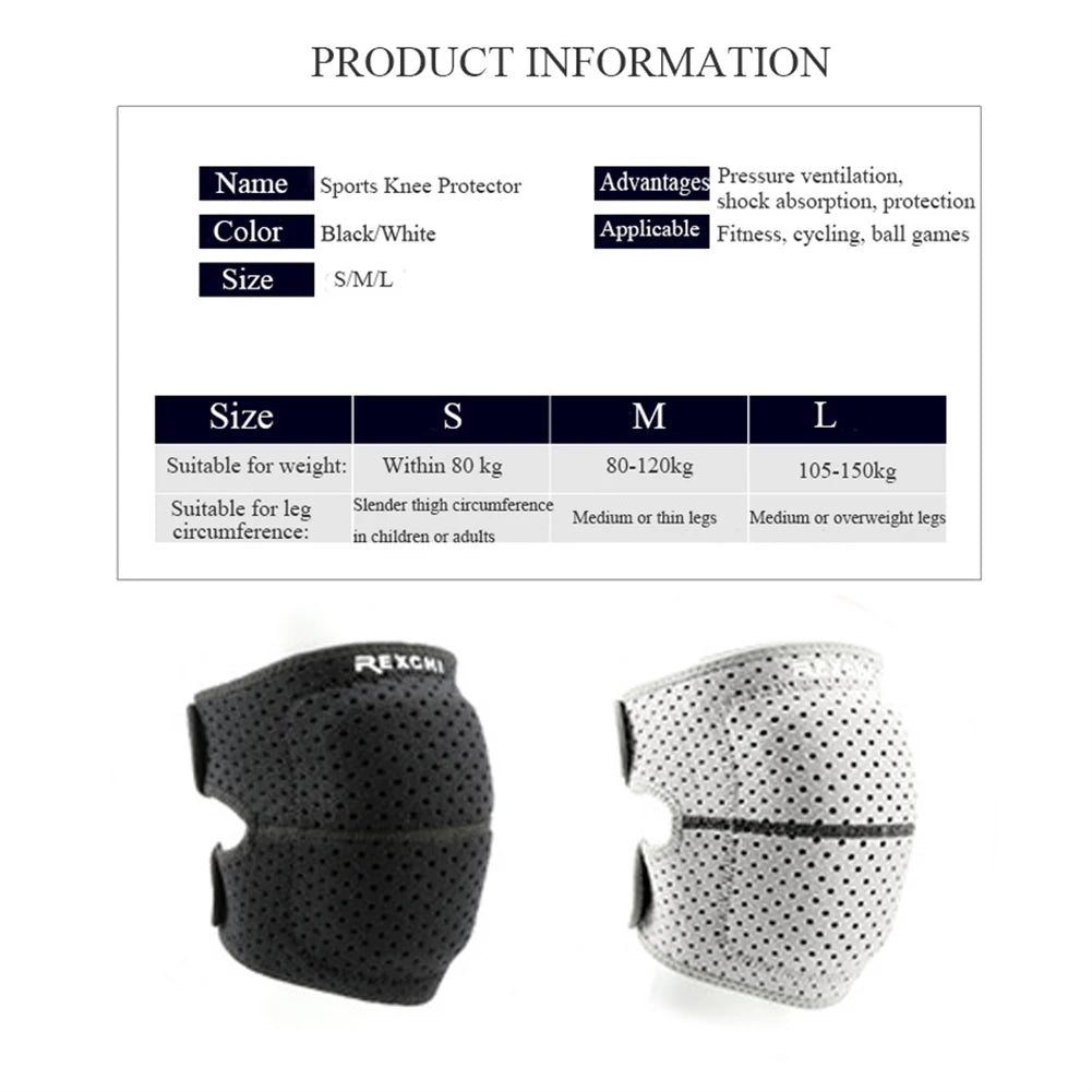 Sports Knee Pads Breathable Knee Cover For Basketball Hiking Gym Thickened Buffer Pad
