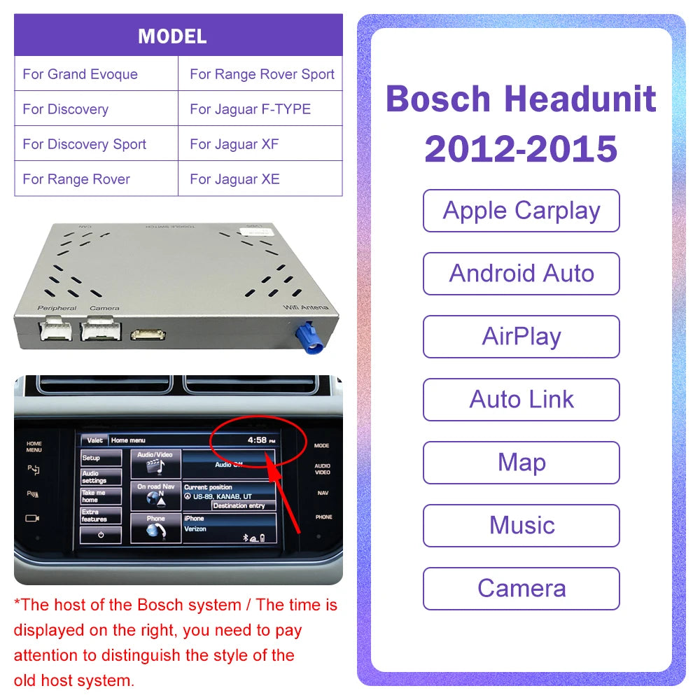Android Auto Wireless Carplay For Land Rover/Jaguar/Range Rover/Evoque/Discovery 2012-2018 Multimedia Navigation Car Player