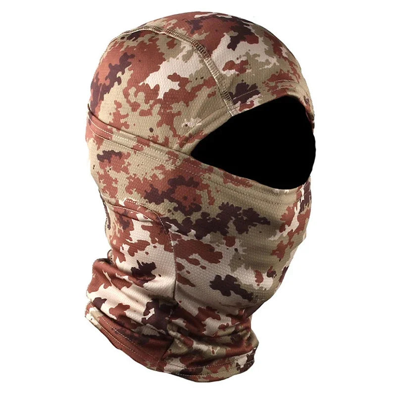 Camouflage Balaclava Cap Outdoor Sunscreen Breathable Full Face Mask Motorcycle Bicycle Helmet Inner Cap Men Women Cycling Mask