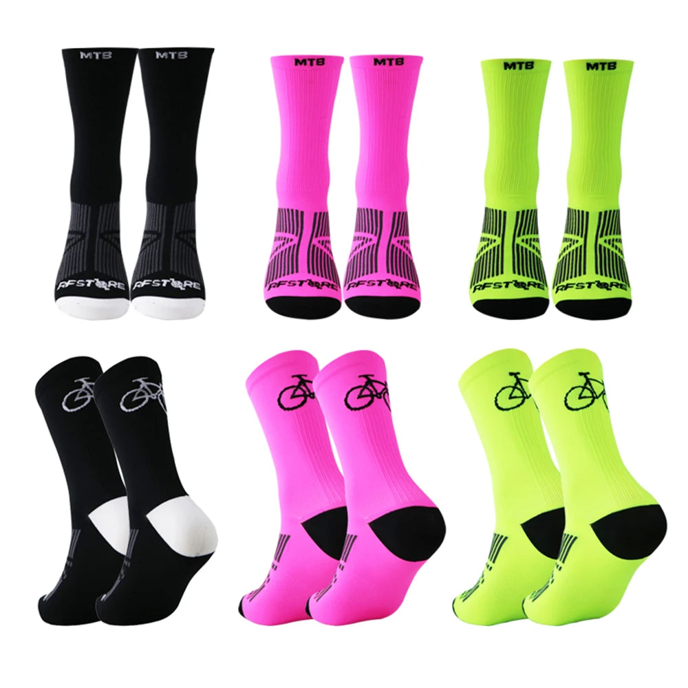 1/3pairs Professional Cycling Socks Sweat-Absorbing Breathable Road Bicycle Socks High Quality Outdoor Racing Cycling Socks