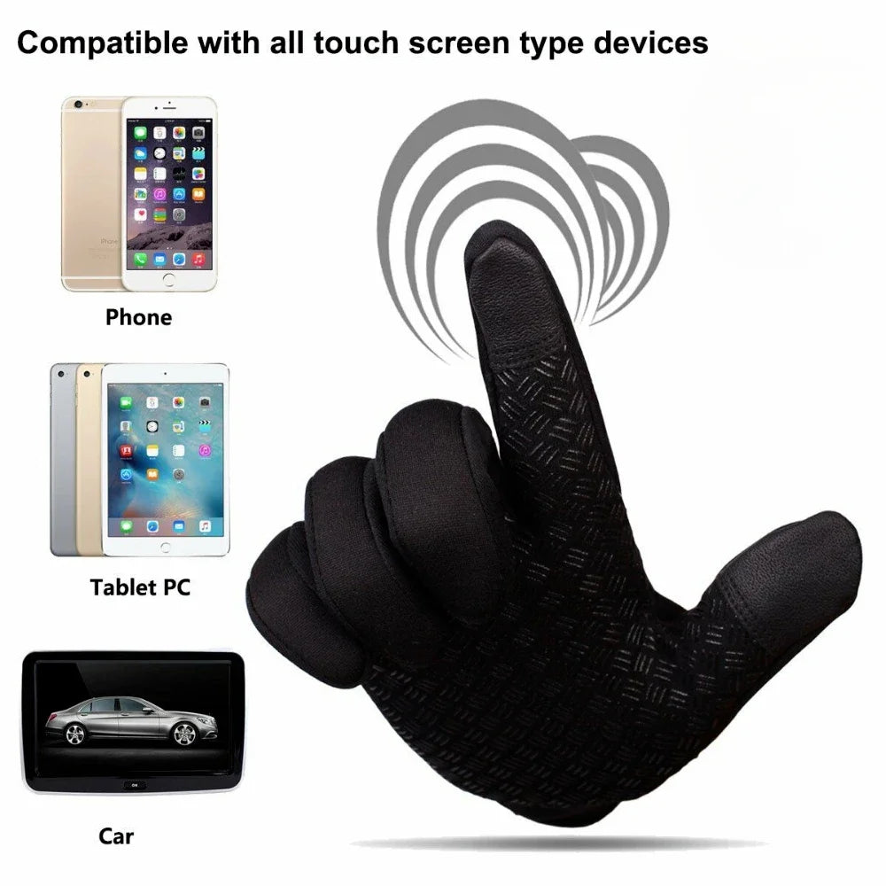 Winter Gloves Touch Screen Windproof Thermal Gloves for Cold Weather Sports Men Women Outdoor Cycling Motorcycle Non-Slip Gloves