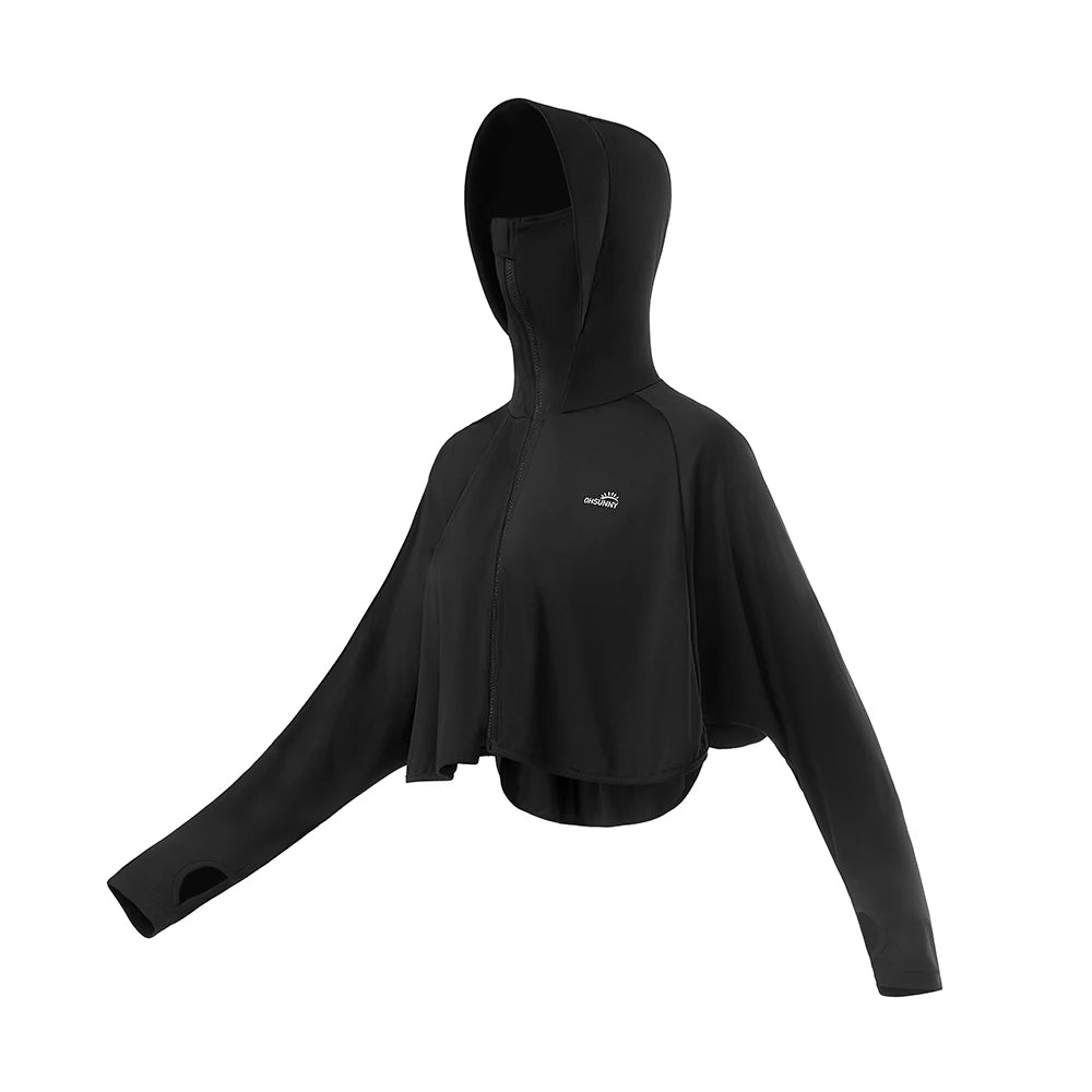 OhSunny Sunscreen Jackets Women Outdoor Casual UV Protection Clothing UPF50+ Hoodie Breathable Coats for Running Cycling