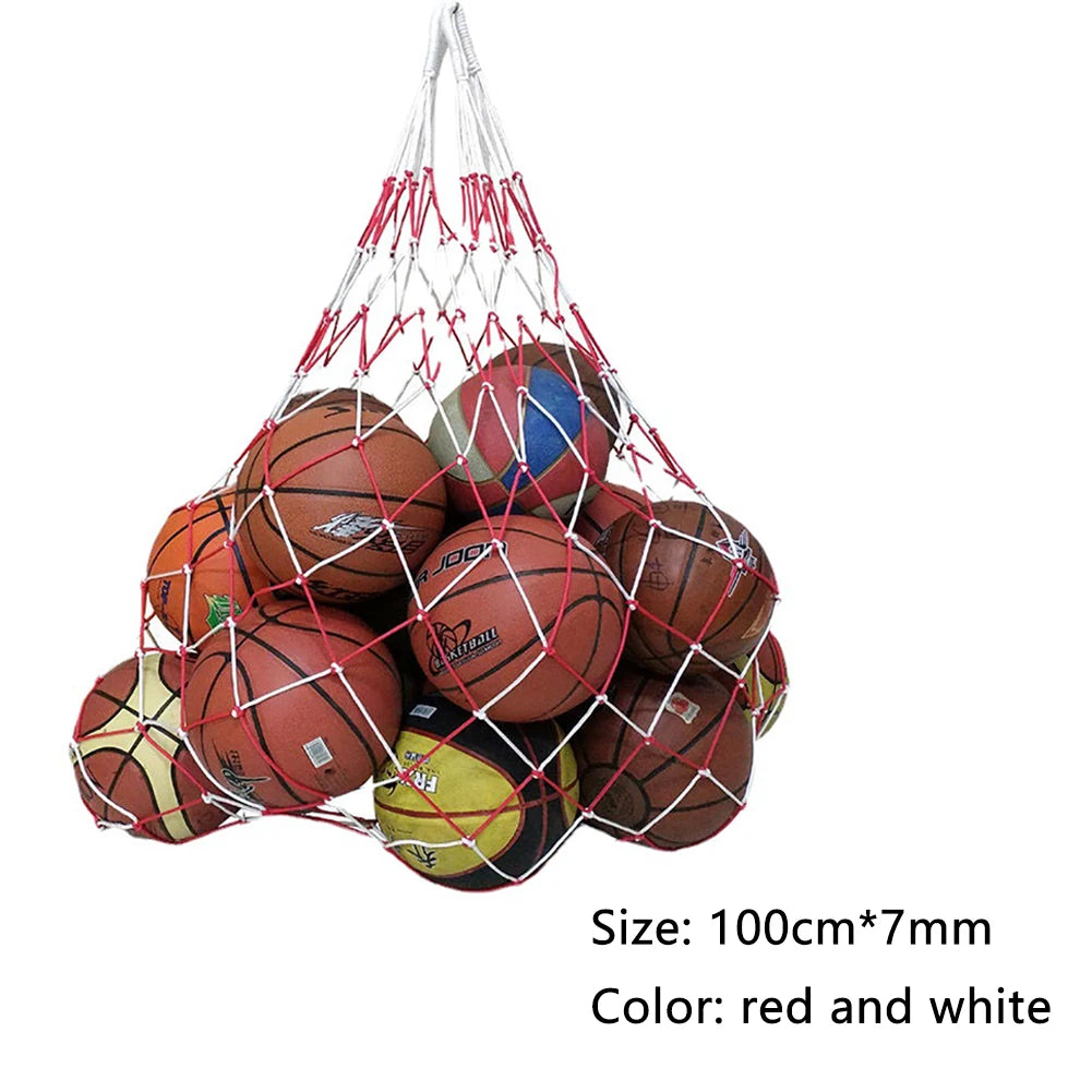 Basketball Volleyball Ball Net Bag Holds 10 Balls Ball Carry Bag Sports Ball Mesh Net for Basketball Football Soccer Volleyball