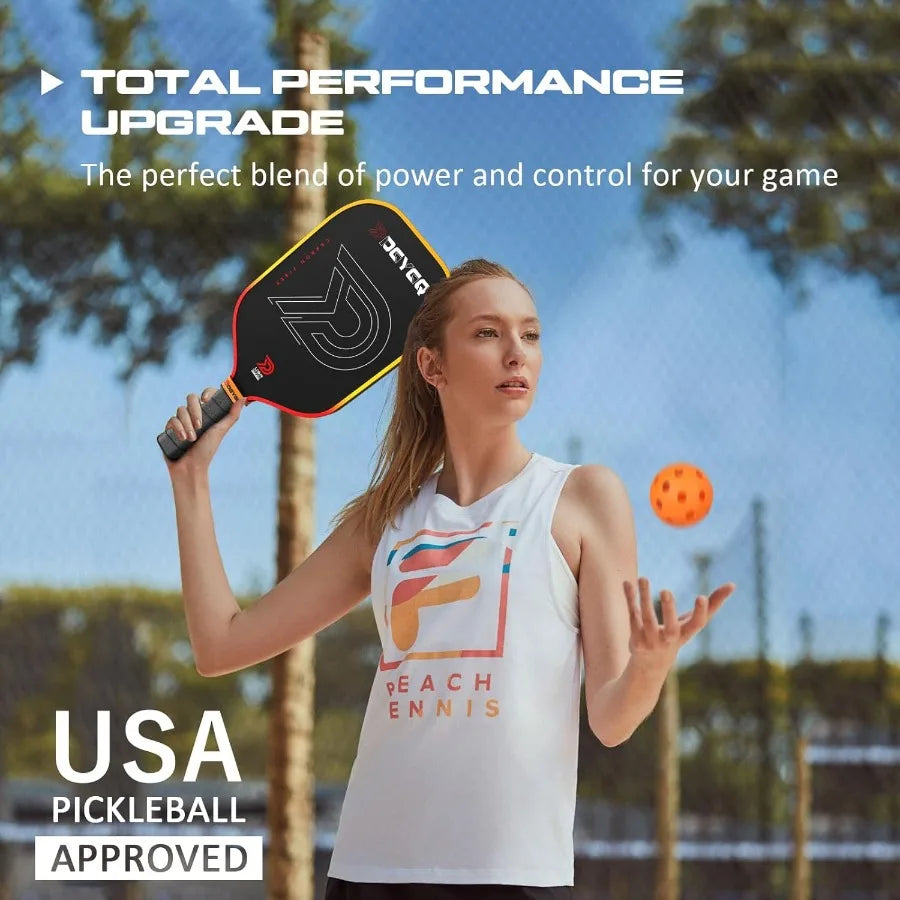 Pickleball Paddles - Professional Carbon Fiber Paddle with Honeycomb Core Pickleball Rackets - Lightweight Precision and Enhanc