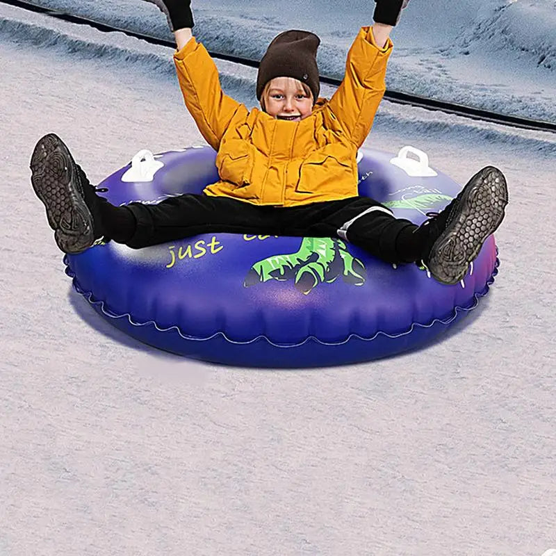Snow Tubes For Kids Winter Inflatable Dinosaur Snow Sled 91cm/36inches Sledding Tubes Winter Outdoor Sports Toys For Family