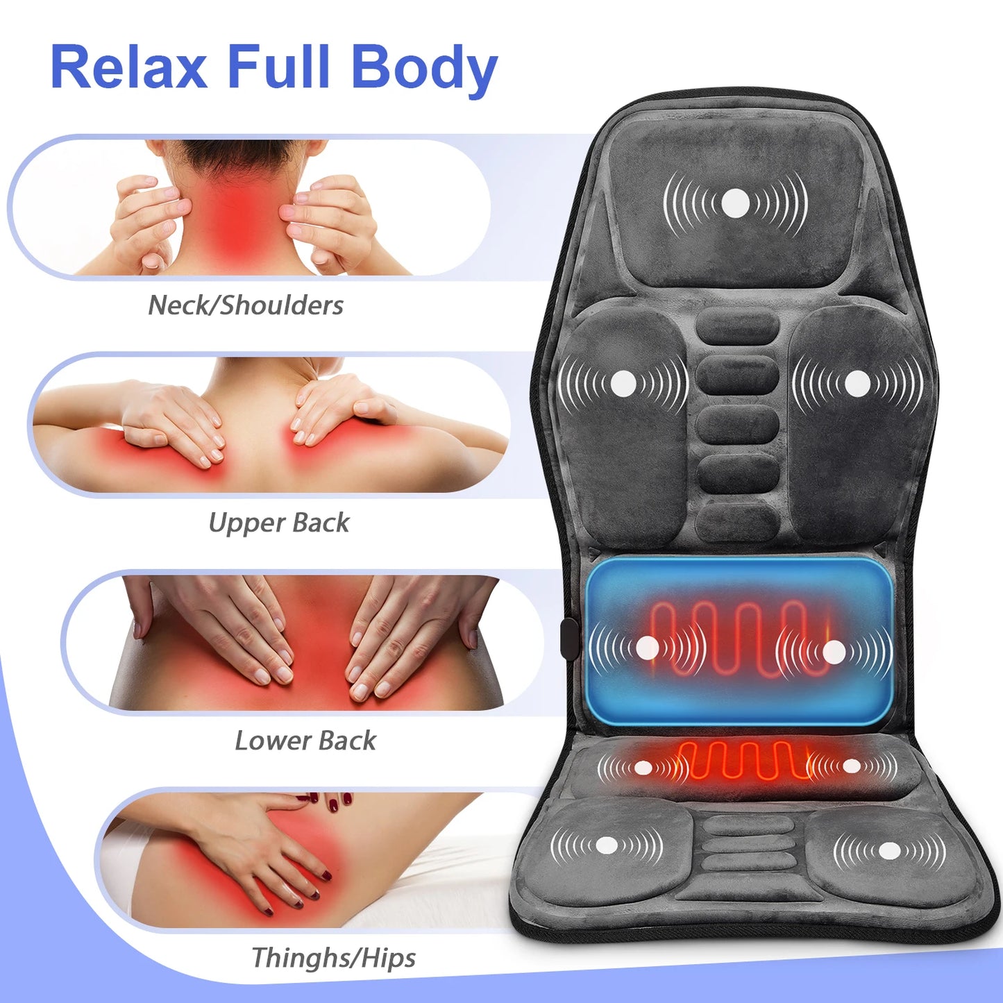 Aiveisi Massage Mattress Full Body Electric Relax Sleep And Blood Cervical Massage Device Neck Massager Cushion Pad