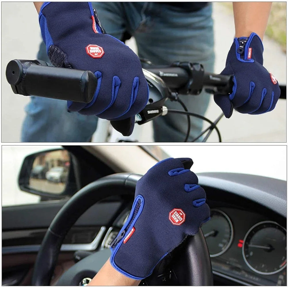 Winter Gloves Touch Screen Windproof Thermal Gloves for Cold Weather Sports Men Women Outdoor Cycling Motorcycle Non-Slip Gloves