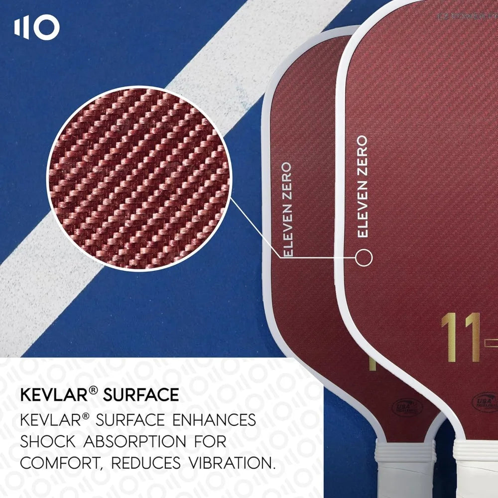 EZ Power K 16mm Kevlar® / Raw Carbon USAPA Approved Pro Pickleball Paddle, Professional Pickleball Paddles for Spin
