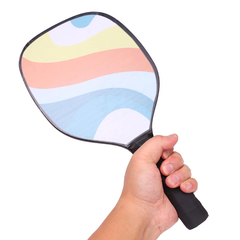 2 rackets 4 balls 1 backpack pickle ball racket wood honeycomb pointed racket set