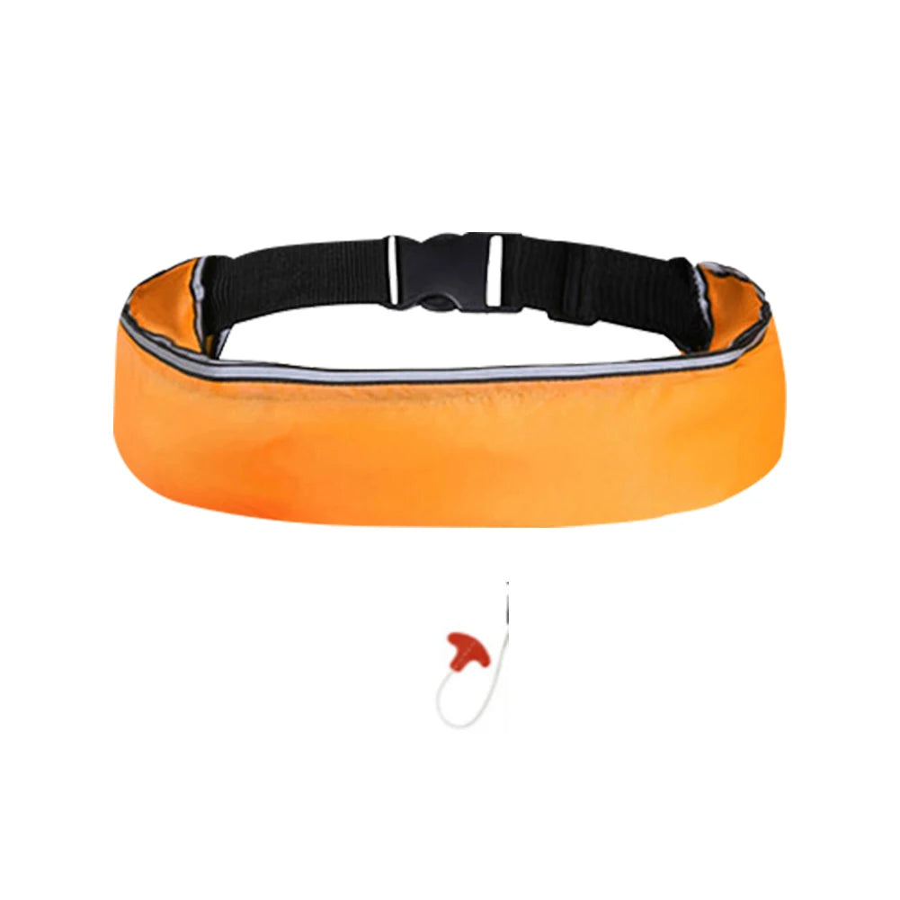 Inflatable Drifting Safety Life Belt Wear-resistant 100N Buoyancy Survival Suit Safe Adjustable Webbing for Swimming Sea Fishing