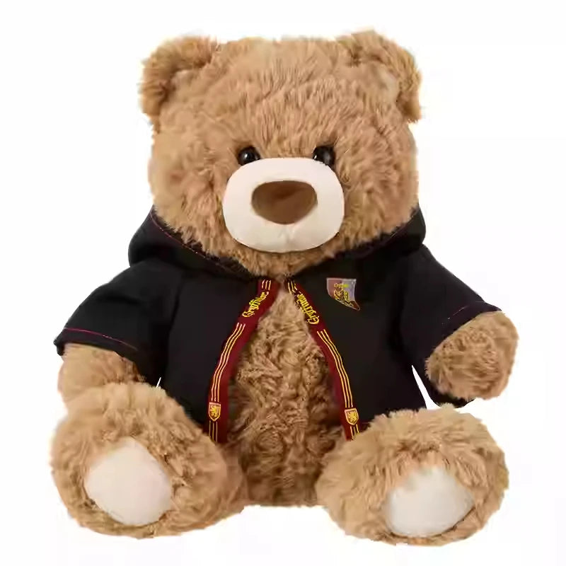 MINISO Harry Potter Series Plush Doll -10 Academy Gifford Bear Doll (Gryffindor) Cute Cloak Bear Soothing Collectible Dolls