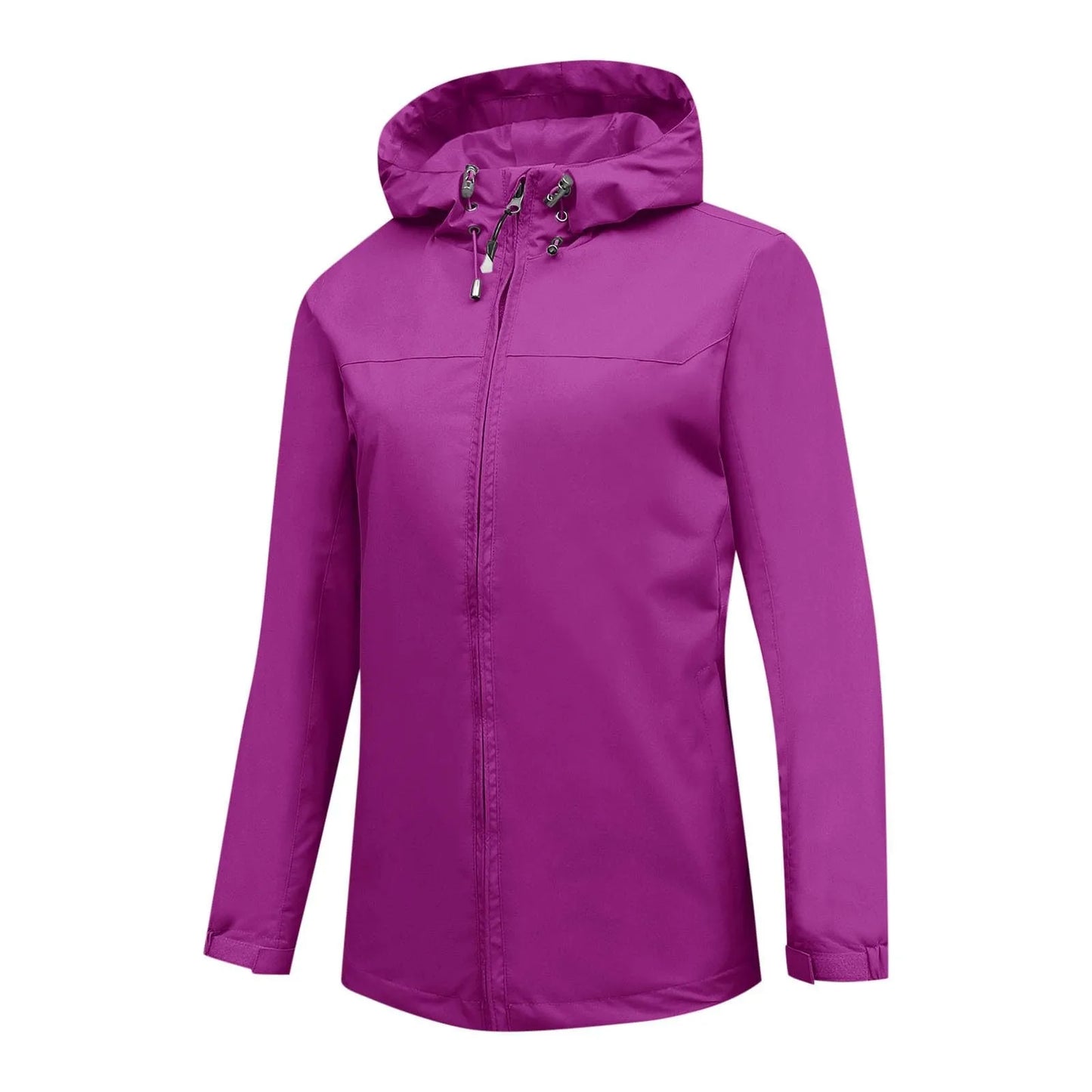 Women'S Loose Casual Fashionable Outdoor Solid Color Windproof Waterproof Jacket Jacket Elegant Womens Jackets Chamarra De