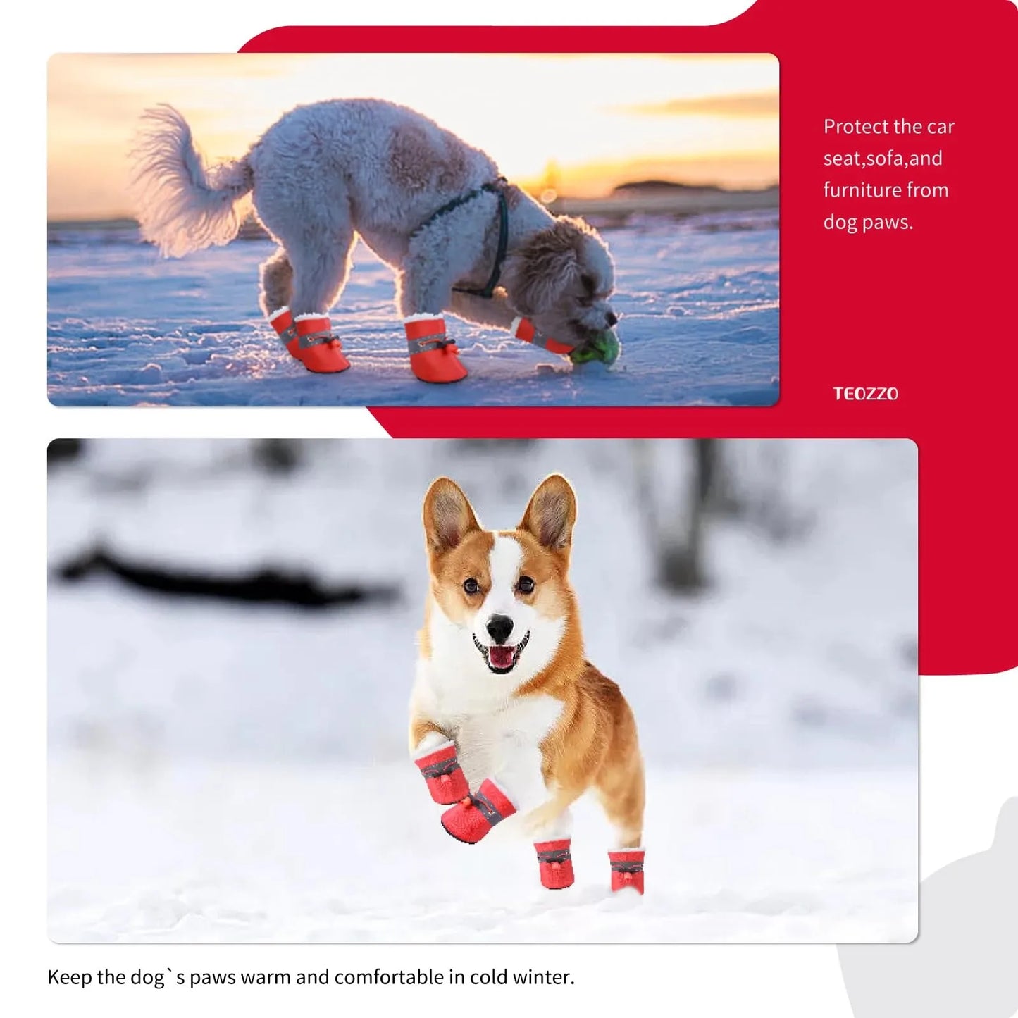 Dog Shoes That Don'T Fall Off Breathable Soft-Soled Shoes Non-Slip Walking Shoes For Adjustable Dog Foot Covers For Going Out