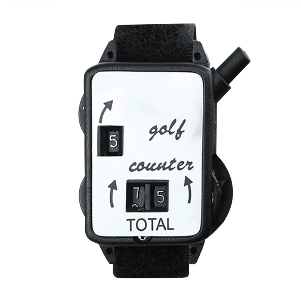 Wearable Putting Counter with Wristband Manual Counting Tool Portable Mini Golf Scorers Watch for Golf Sport Teacher