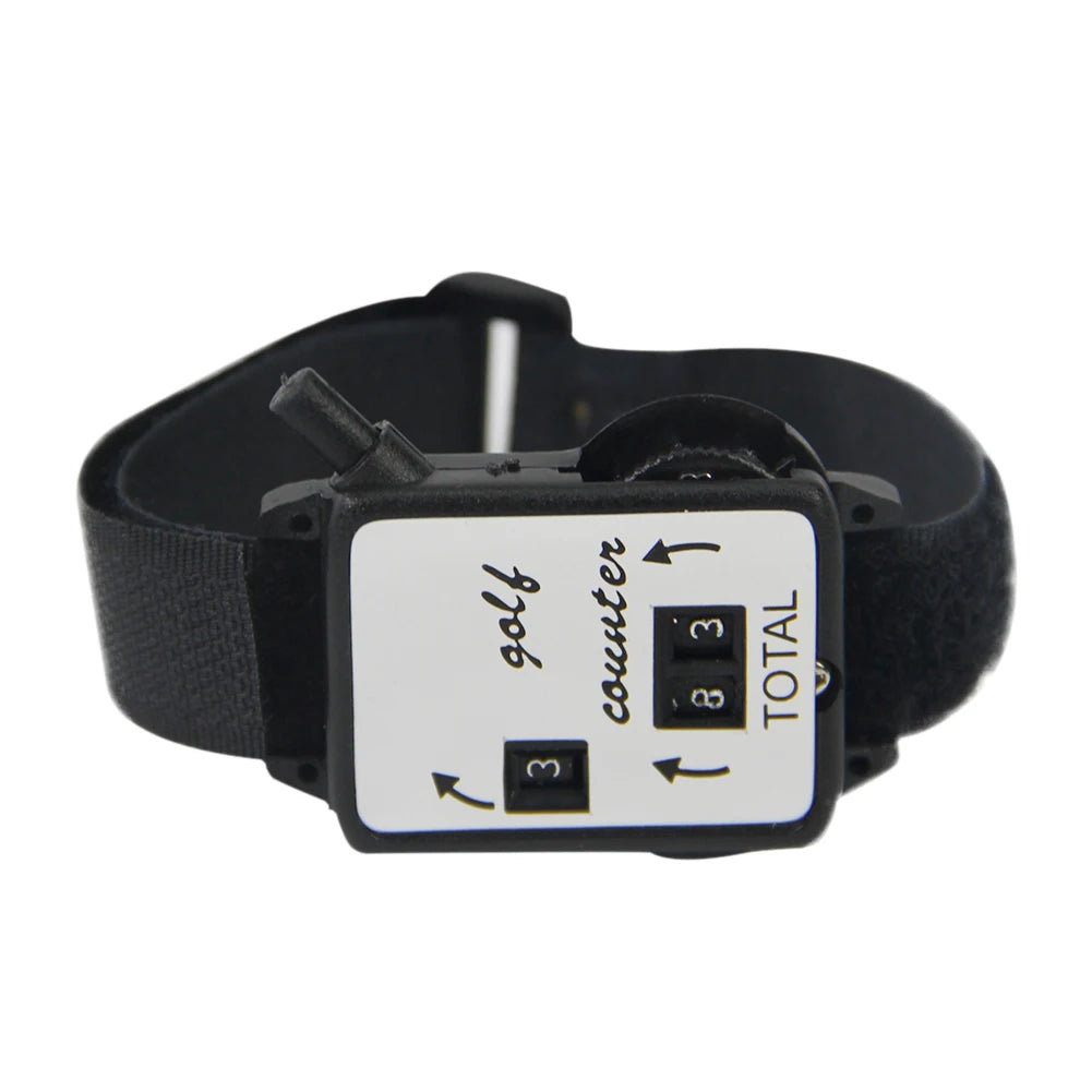 Wearable Putting Counter with Wristband Manual Counting Tool Portable Mini Golf Scorers Watch for Golf Sport Teacher