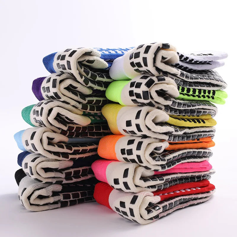 1 Pairs Football Socks Men Women Sports Socks Non-slip Silicone Bottom Soccer Socks Rugby Tennis Volleyball Badminton Socks Outd