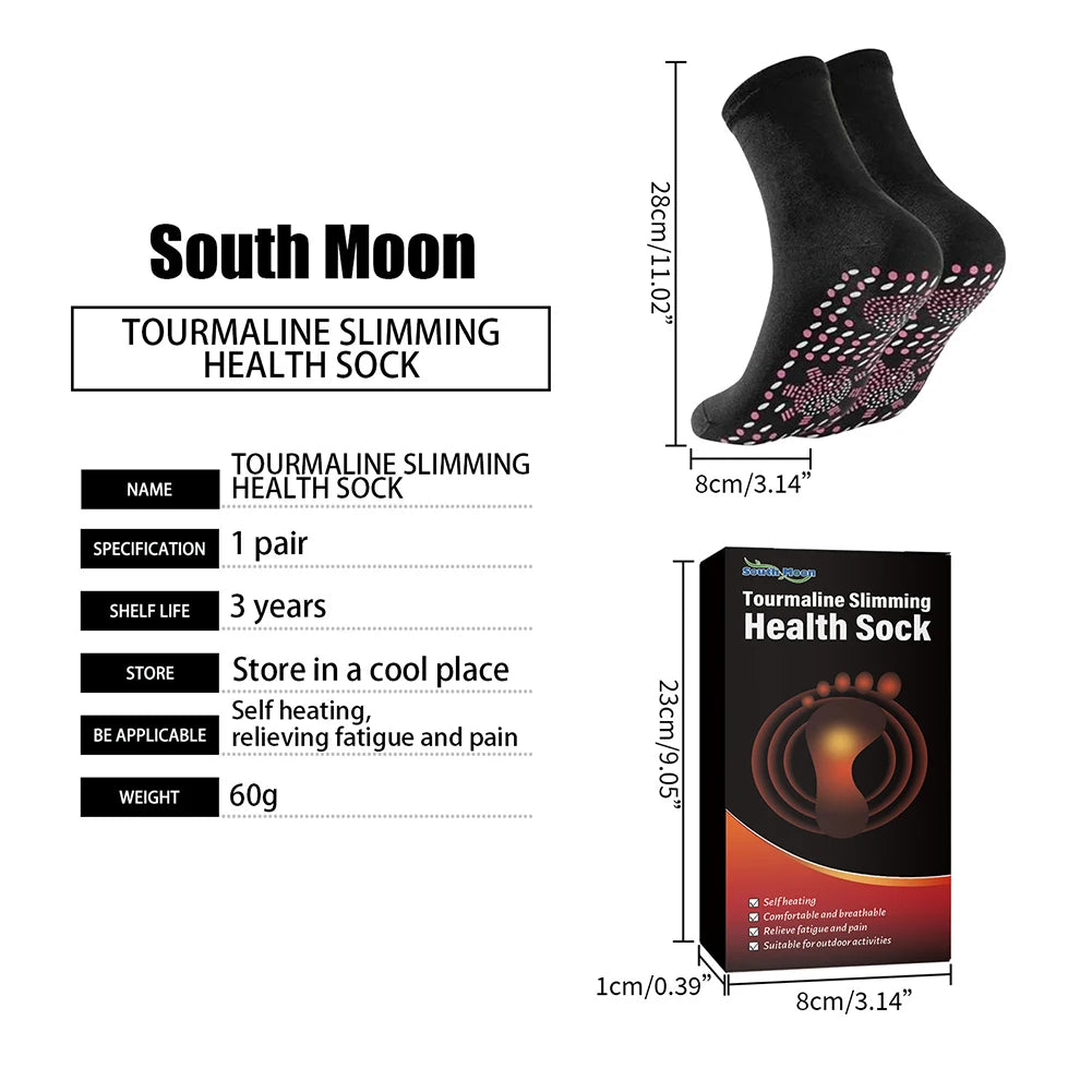 Winter Warm Self Heated Massage Socks Therapy Non-slip Therapy Massage Socks Comfortable Anti-Fatigue Arch Support for Men Women