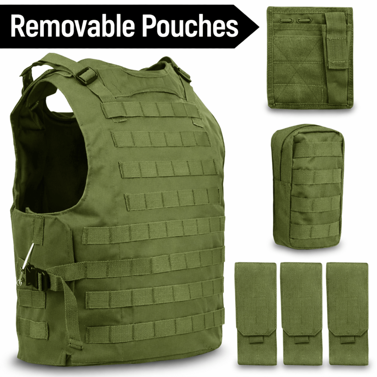 XGear Tactical Military Tactical Plate Carrier Vest