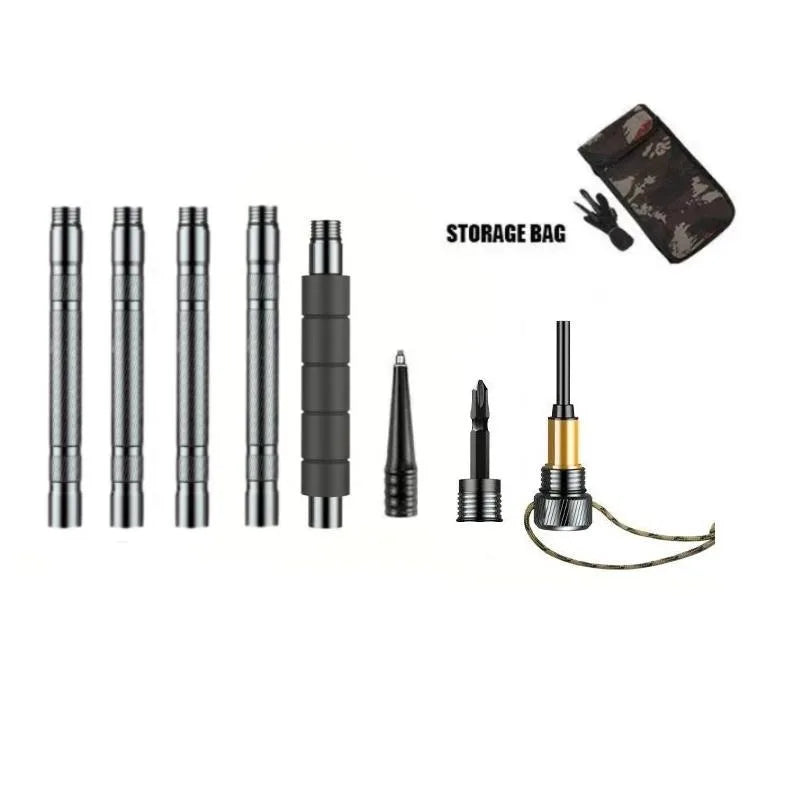 Multi-Purpose Trekking Pole - Aluminum Alloy - Ideal for hiking and snowy conditions, outdoor gear | Insulated grip design