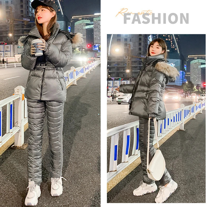 2026 Thick Warm Ski Suit Women Waterproof Windproof Skiing and Snowboarding Jacket Pants Set Female Snow Costumes Outdoor Wear