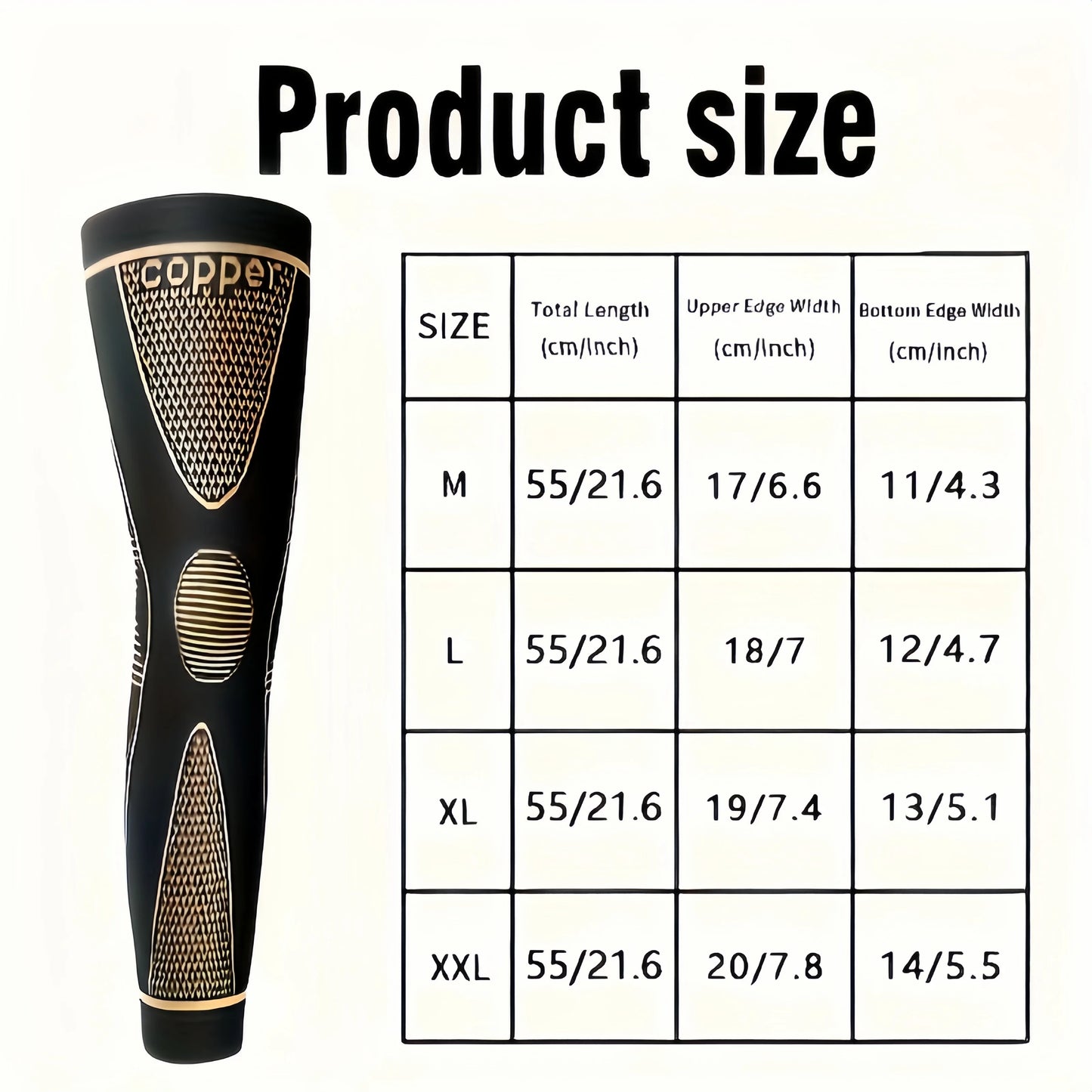 2 Pack Copper Ion Sports Knee Pads, Extended Leg Pads, Knee Protection, Calf Compression Basketball, Football and Tennis Sports Knee Pads and Leg Pads