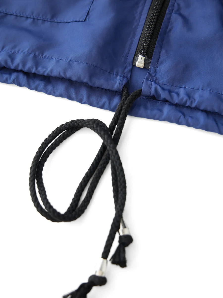 Women Lightweight Packable Raincoat Waterproof Hooded Windbreaker with Adjustable Drawstring and Zipper Pockets for Outdoor