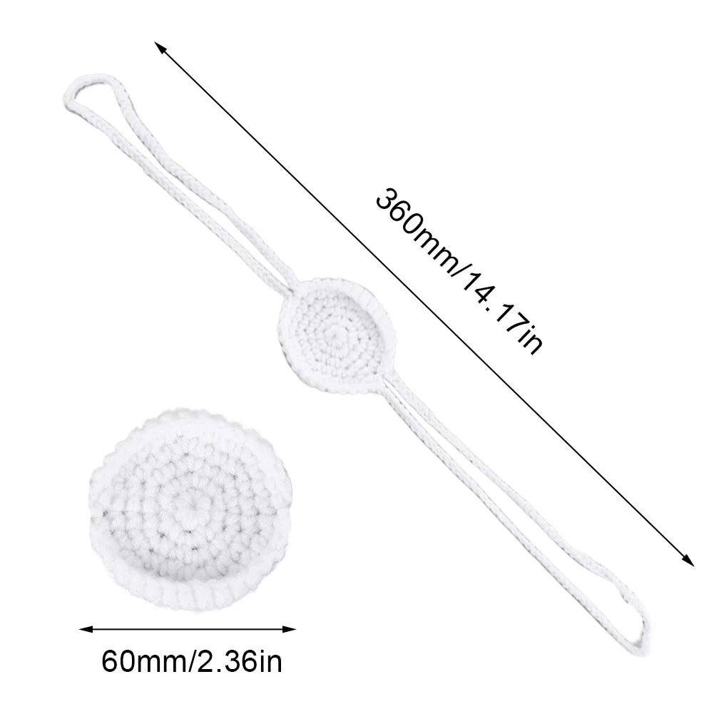 1/2PCS Crochet Nose Cover Anti Dust Handmade Noses Mitten Winter Windproof Soft Nasal Covers Nose Warmer Keep Warm Accessories