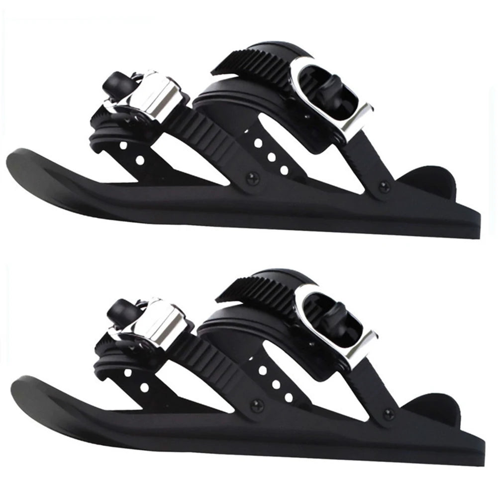 Mini Short Ski Skates Short Mini Skating Ski Shoes Portable Mini Skating Ski Shoes for Winter Outdoor Sports