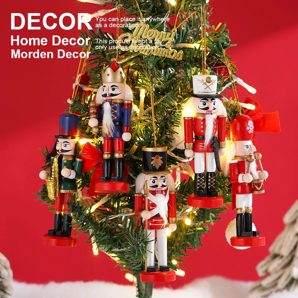 Nutcracker Sax Nutcracker Christmas Decoration European Home Decor Puppet Man 12cm Desktop Decoration Model Arts and Crafts
