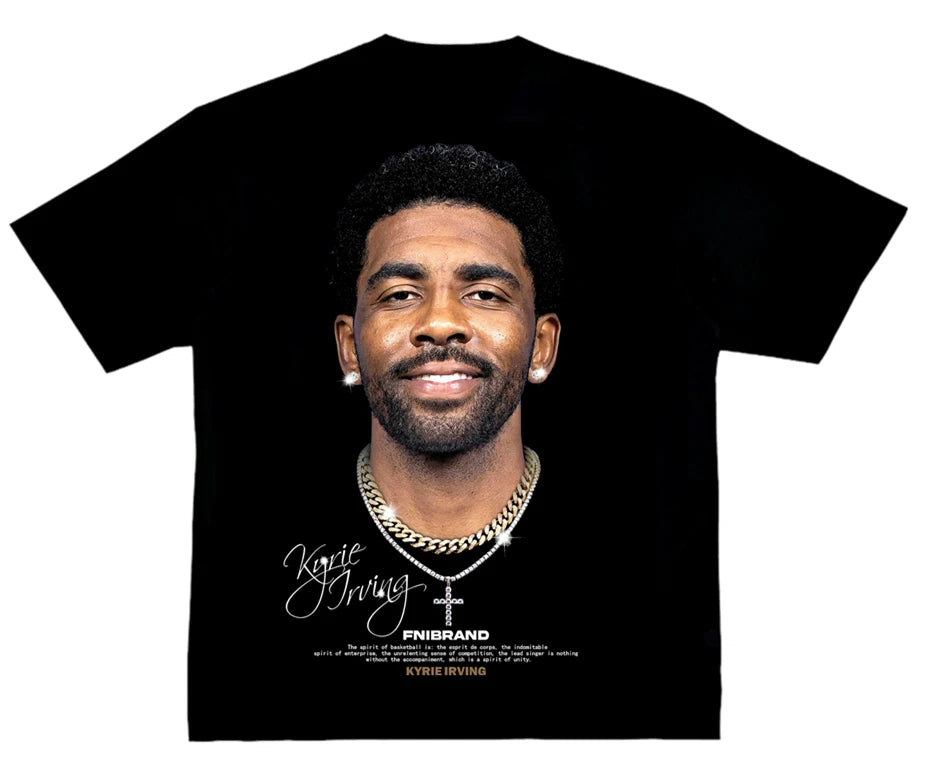 NBA Players Printed High Street Sports Basketball Clothing Summer Men's and Women's T-shirts Fashion Loose Short Sleeves