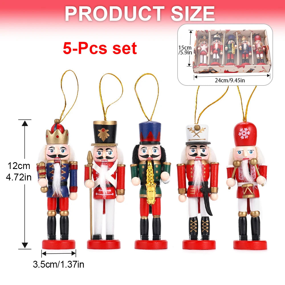 Nutcracker Sax Nutcracker Christmas Decoration European Home Decor Puppet Man 12cm Desktop Decoration Model Arts and Crafts