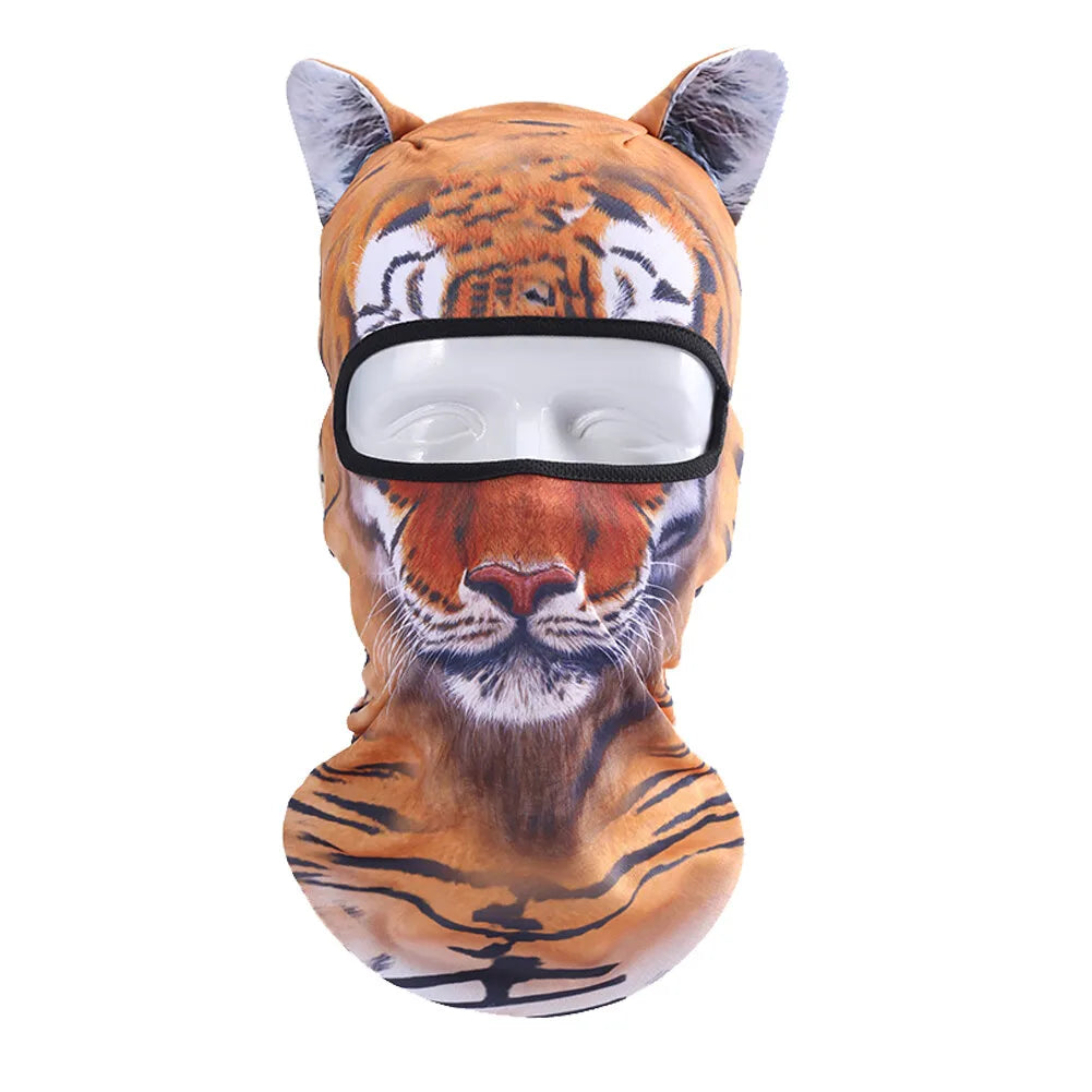 3D Animal Balaclava Bicycle Cycling Ski Hats Party Cat Dog Full Face Mask Funny Neck Gaiter Windproof Soft Animal with Ears Hats
