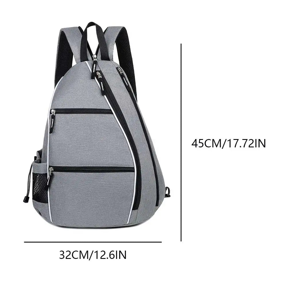Pickleball Bag Racketball Sling Bag Adjustable Pickleball Rackets Backpack Multi-pockets Racquetball Carrying Handbag Sports Bag