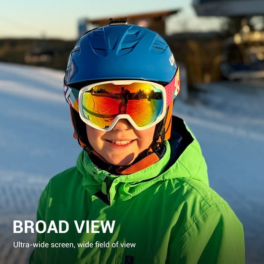 Kapvoe Teenager Kids Ski Goggles Winter Outdoor Sports Anti-fog Snowboard Goggles Double UV400 Child Skiing Mask Glasses New