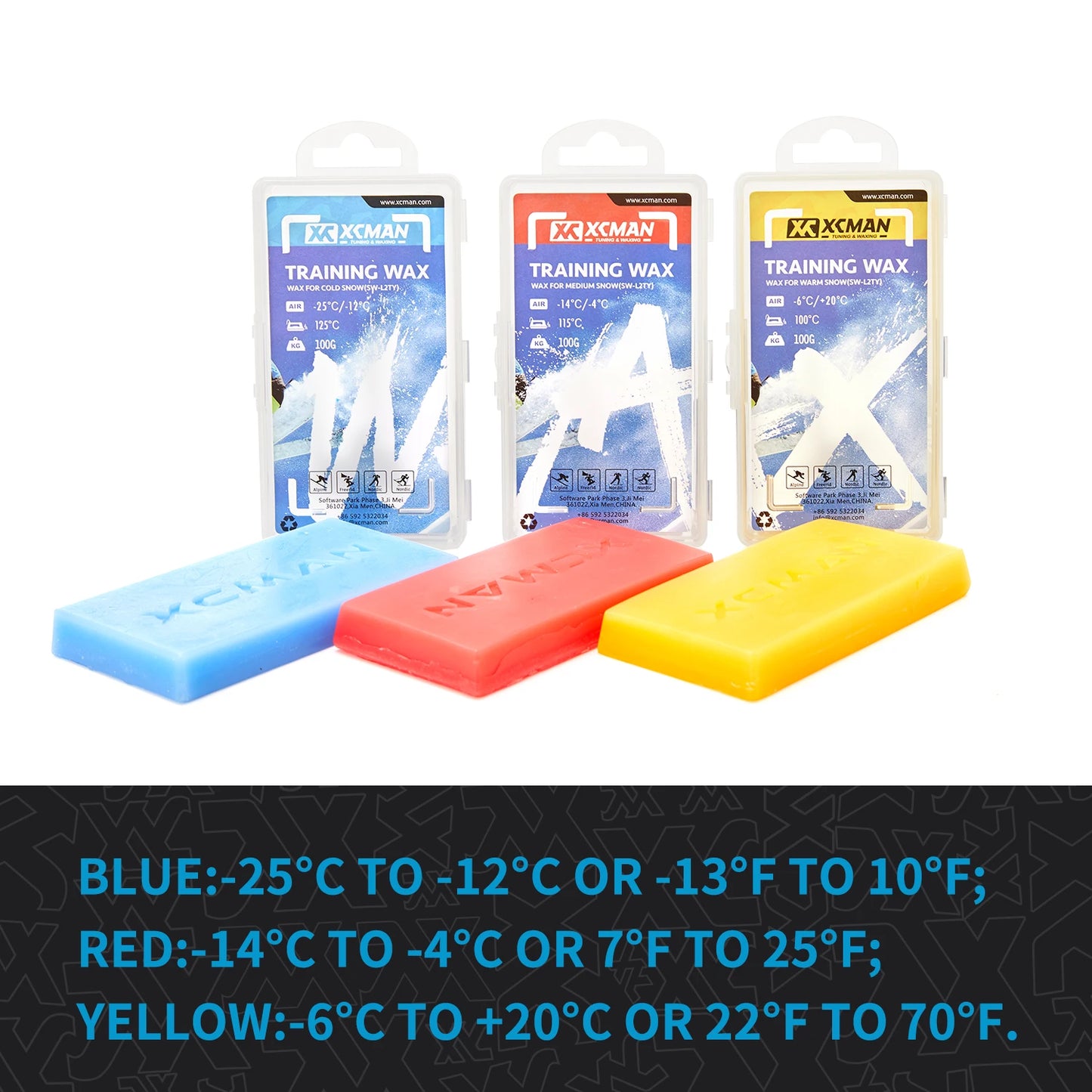 XCMAN Complete Ski Snowboard Tuning and Waxing Kit with Waxing Iron,Universal Wax,Edge Tuner,Brush,Wax Scraper,Ptex