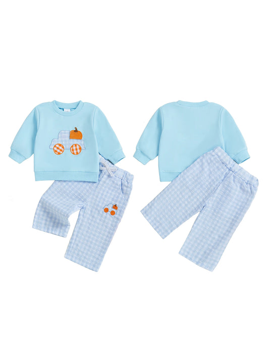 Toddler Boy Halloween Costume Ghost Print Hoodie and Striped Pants Set for Fall Festival Party Dress Up 2 Piece Outfit