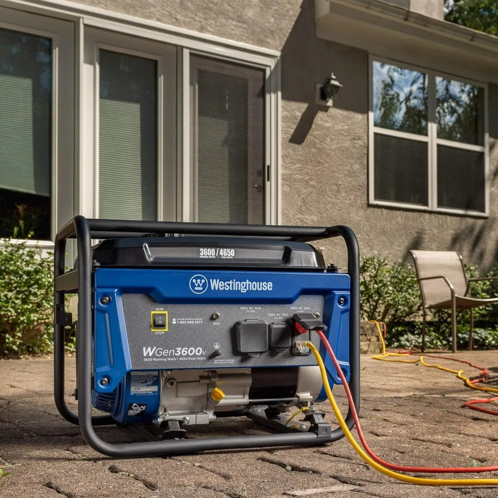 Westinghouse Outdoor Power Equipment 4650 Peak Watt Portable Generator, RV Ready 30A Outlet, Gas Powered